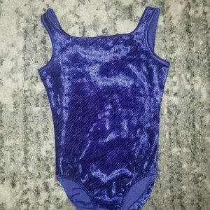 DANSKIN LEOTARD VELVET GIRLS 7/8 EUC
